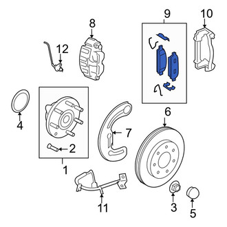 Ford OE - Front Disc Brake Pad Set