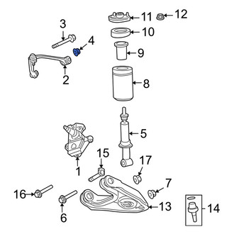 Ford OE - Front Suspension Stabilizer Bar Link Nut