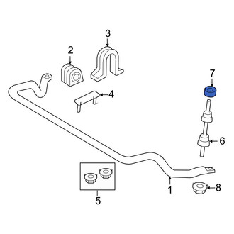 Ford OE - Front Suspension Stabilizer Bar Link Nut