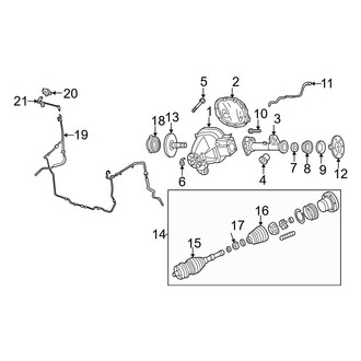 Ford OE - Front Suspension - Carrier & Front Axles (4WD)