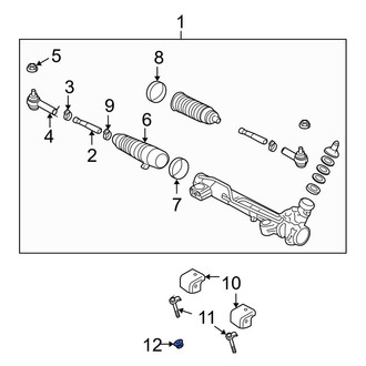 Ford OE - Rear Suspension Stabilizer Bar Link Nut
