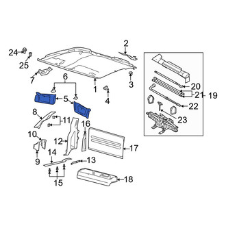 Ford OE - Right Sun Visor