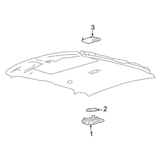 Ford OE - Cab - Interior Lamps (W/O Overhead Console)