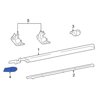 Ford OE - Rear Left Running Board End Cap