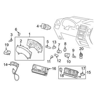 Ford OE - Instrument Panel - Cluster & Switches