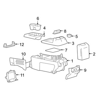 Ford OE - Front Console (With Floor Shift)