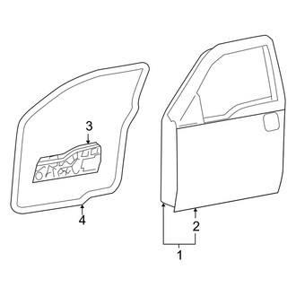 Ford OE - Front Door - Door & Components