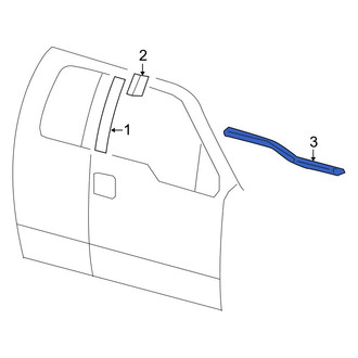 Ford OE - Front Left Door Belt Molding
