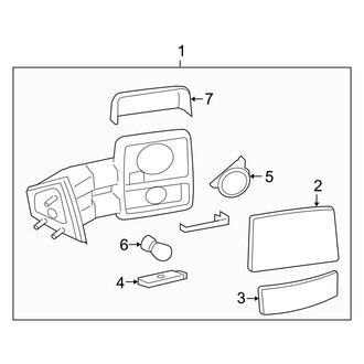 Ford OE - Front Door - Outside Mirrors (With Towing)