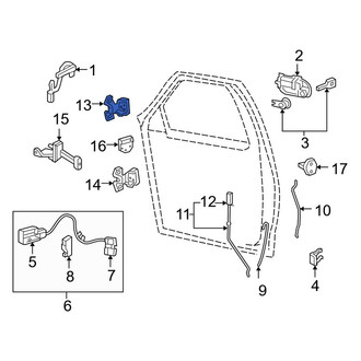 Ford OE - Front Right Upper Door Hinge