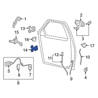 Ford OE - Front Left Lower Door Hinge