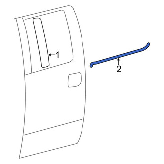 Ford OE - Right Door Molding