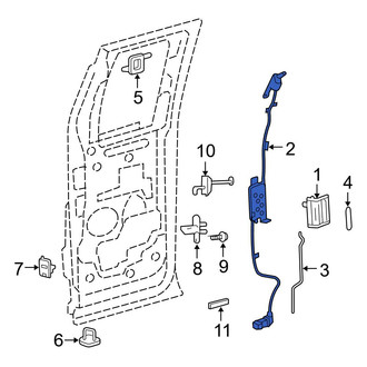 Ford OE - Rear Right Door Latch Assembly