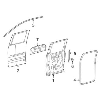 Ford OE - Rear Door - Door & Components