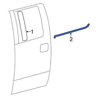 Ford OE - Left Door Molding