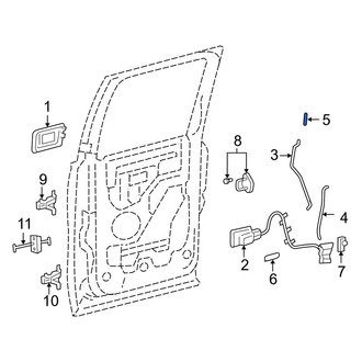 Ford OE - Rear Door Lock Knob