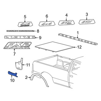 Ford OE - Rear Left Truck Bed Molding