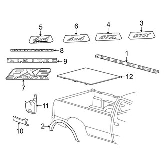 Ford OE - Pick Up Box - Exterior Trim (Body Side)