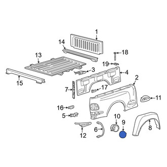 Ford OE - Rear Fuel Filler Door