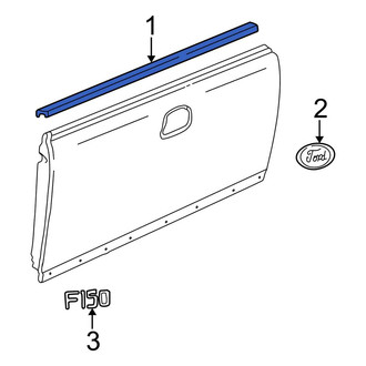 Ford OE - Rear Tailgate Molding