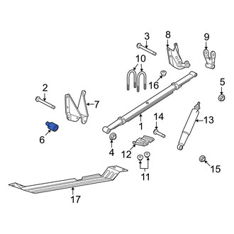 Ford OE - Rear Rearward Leaf Spring Bushing