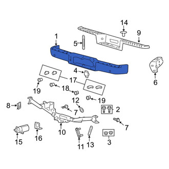 Ford OE - Rear Bumper Face Bar
