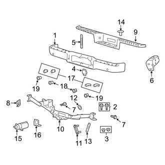 Ford OE - Rear Bumper - Bumper & Components