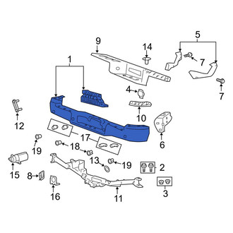 Ford OE - Rear Bumper Face Bar