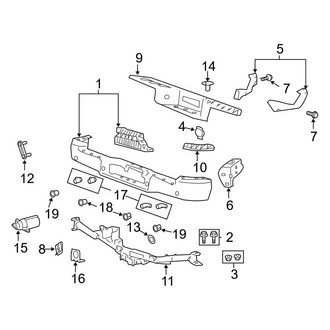 Ford OE - Rear Bumper - Bumper & Components
