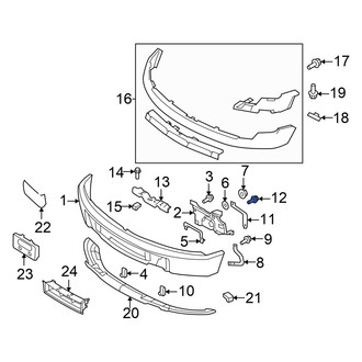 Ford OE - Right Bumper Face Bar Bolt