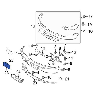 Ford OE - Front License Plate Bracket