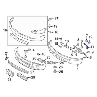 Ford OE - Right Bumper Face Bar Brace