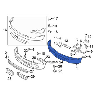 Ford OE - Front Bumper Face Bar