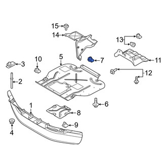 Ford OE - Front Powertrain Skid Plate Nut