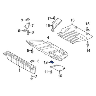Ford OE - Drive Shaft Center Support Nut