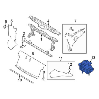 Ford OE - Left Radiator Support Air Deflector