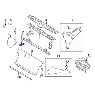 Ford OE - Lower Radiator Support Bracket