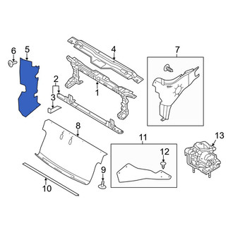 Ford OE - Front Right Radiator Support Baffle