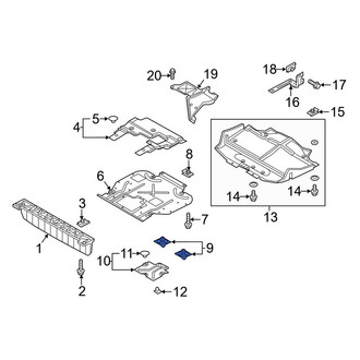Ford OE - Radiator Support Side Panel