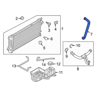 Ford OE - Upper Radiator Coolant Hose