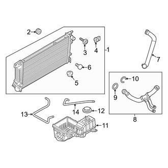 Ford OE - Cooling - Radiator & Components (3.5L)