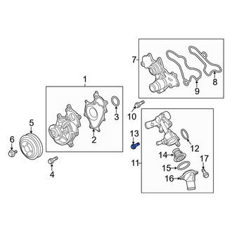 Ford OE - Engine Coolant Thermostat Housing Bolt
