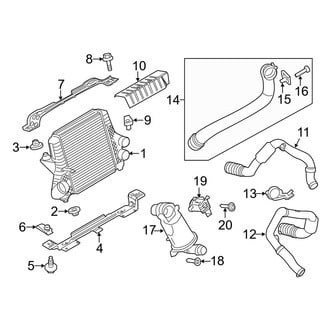 Ford OE - Cooling - Intercooler (FX2 / FX4 / King Ranch / Lariat / Limited / Platinum / XL / XLT 3.5L)