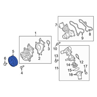 Ford OE - Engine Water Pump Pulley