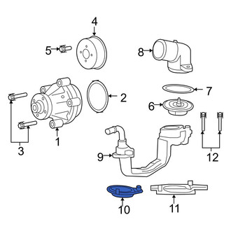 Ford OE - Right Engine Coolant Water Inlet Gasket