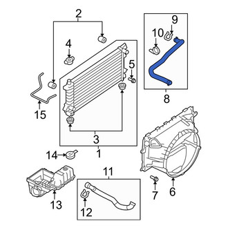 Ford OE - Upper Radiator Coolant Hose
