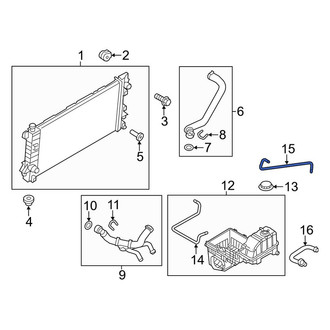 Ford OE - Engine Coolant Overflow Hose