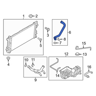 Ford OE - Upper Radiator Coolant Hose
