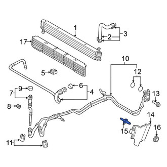 Ford OE - Automatic Transmission Oil Cooler Hose Stud