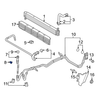 Ford OE - Transmission Oil Cooler Line Clamp